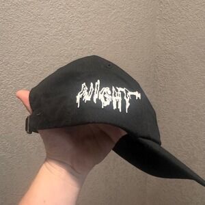 Black Angel Gothic Embroidered Dad Hat Heart Graphic Cotton Adjustable Cap